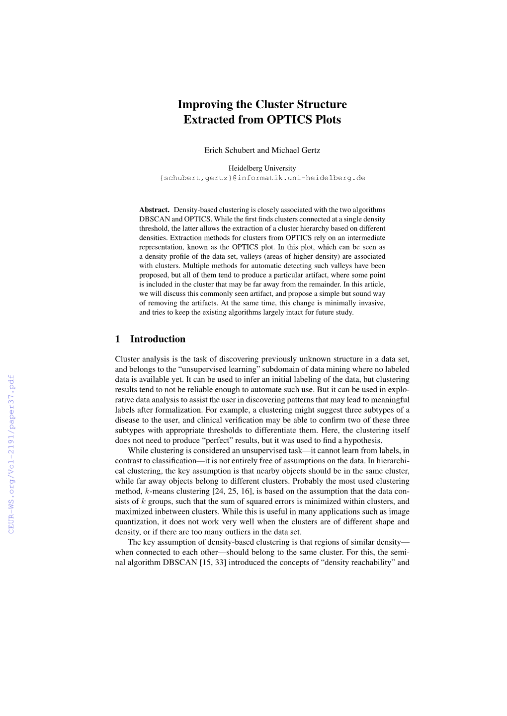 Improving the Cluster Structure Extracted from OPTICS Plots