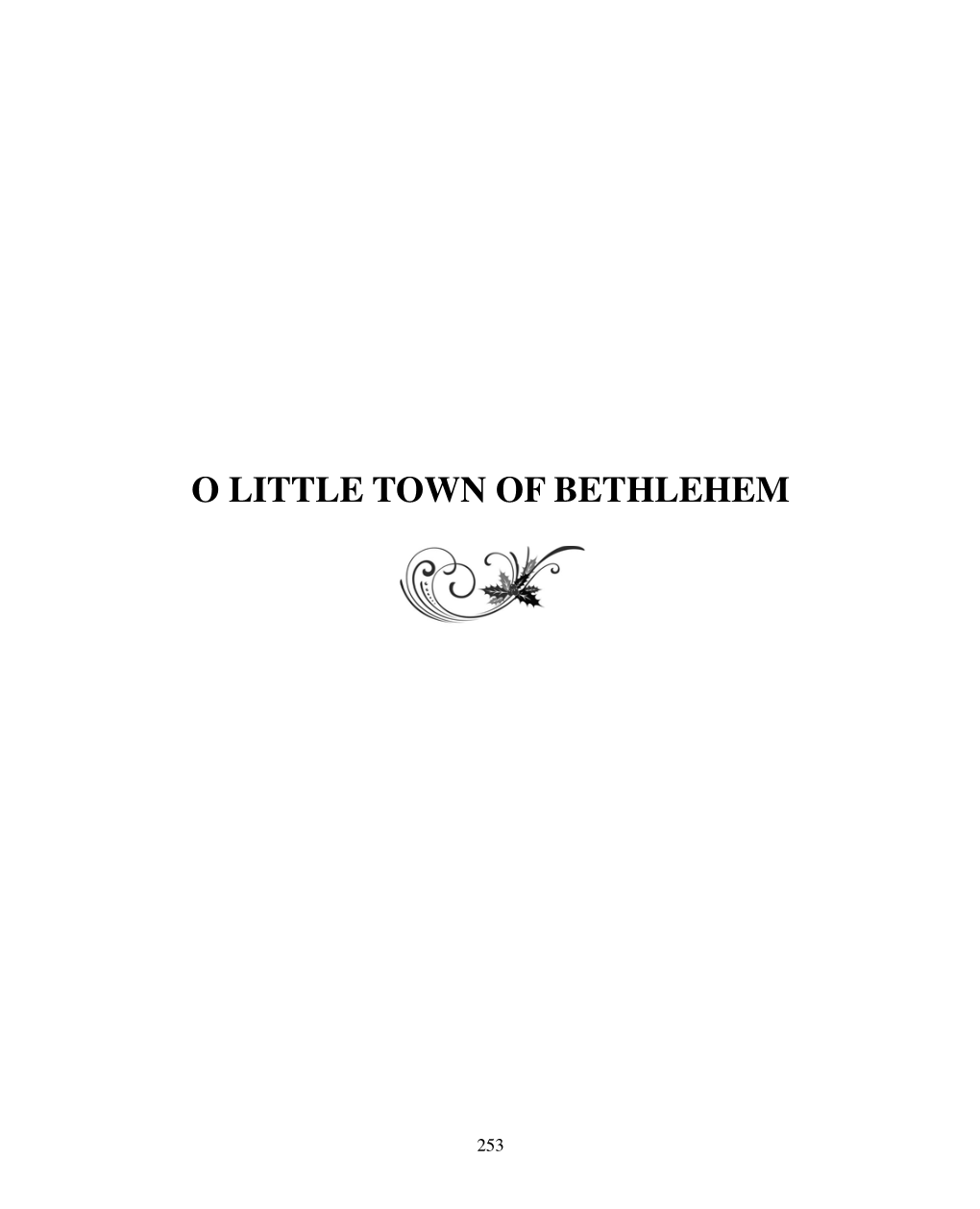 O Little Town of Bethlehem