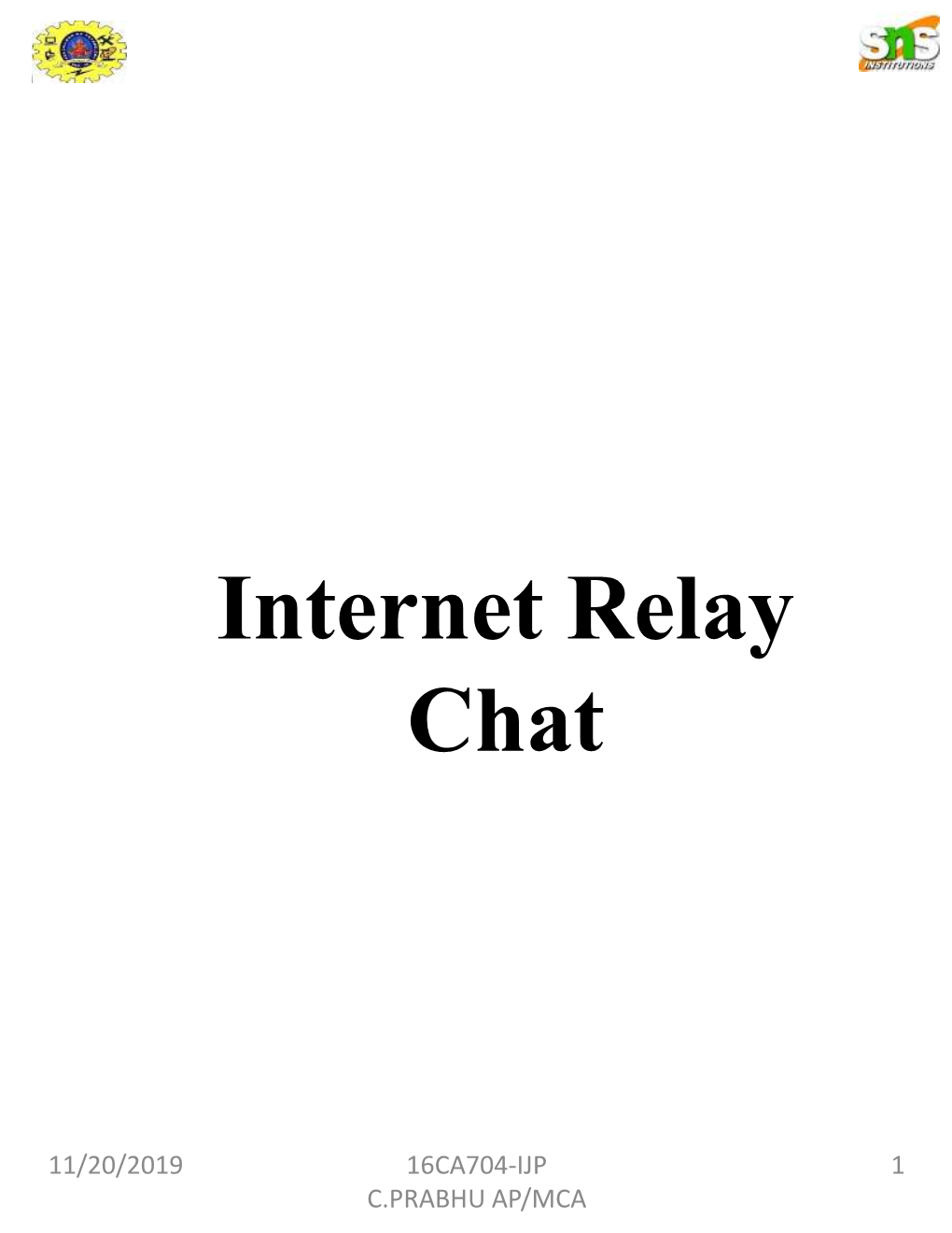 Internet Relay Chat