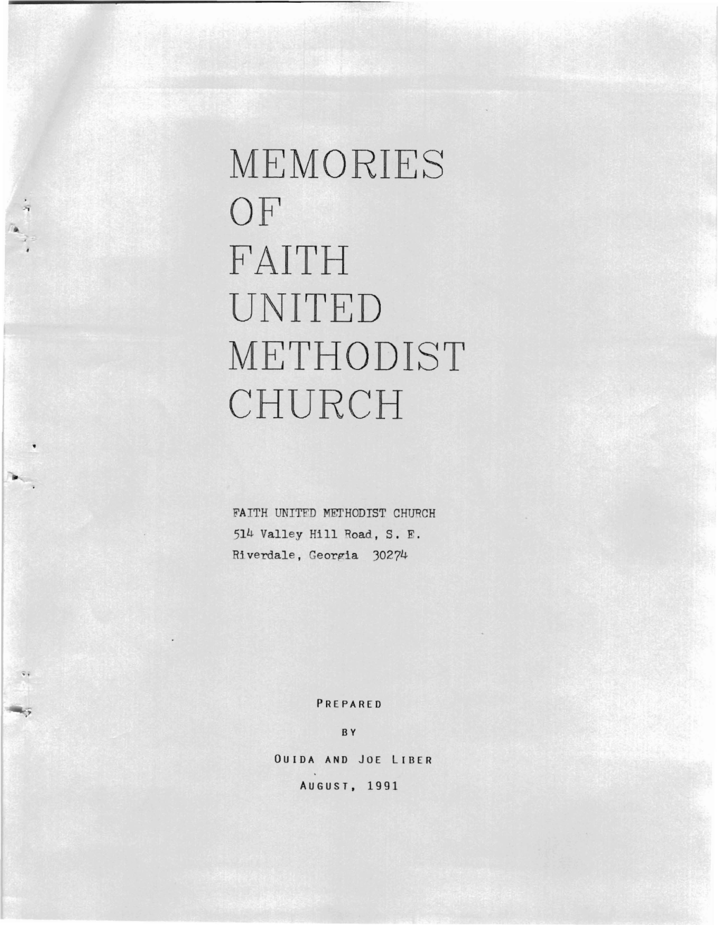 Memories of Faith United Methodist Church