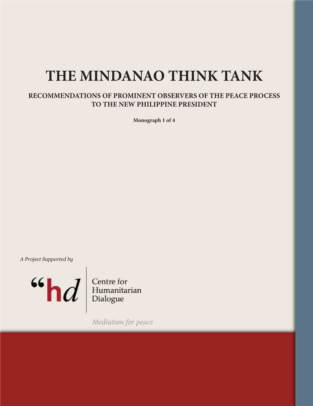 The Mindanao Think Tank