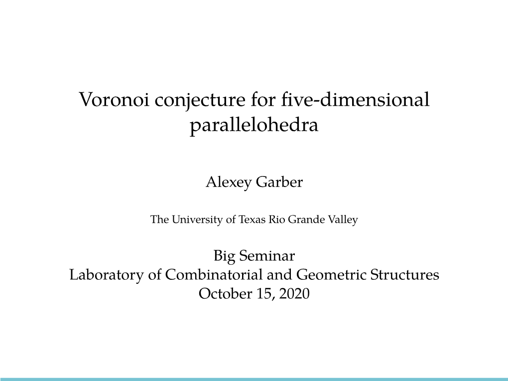 Voronoi Conjecture for Five-Dimensional Parallelohedra