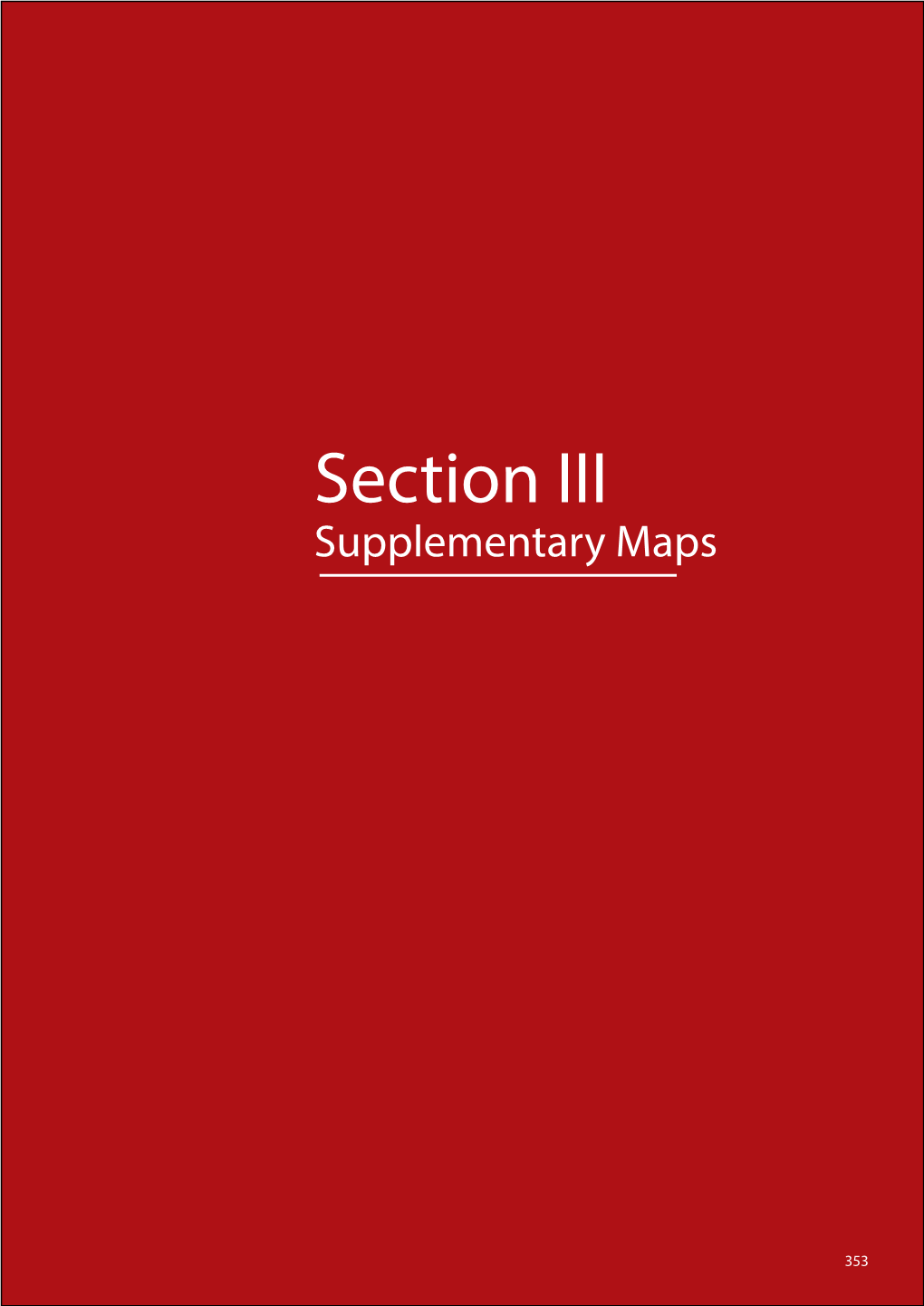 Section III Supplementary Maps