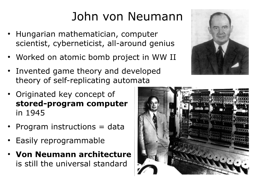 John Von Neumann