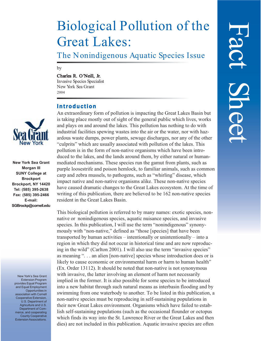 Great Lakes Invasives Fact Sheet V1