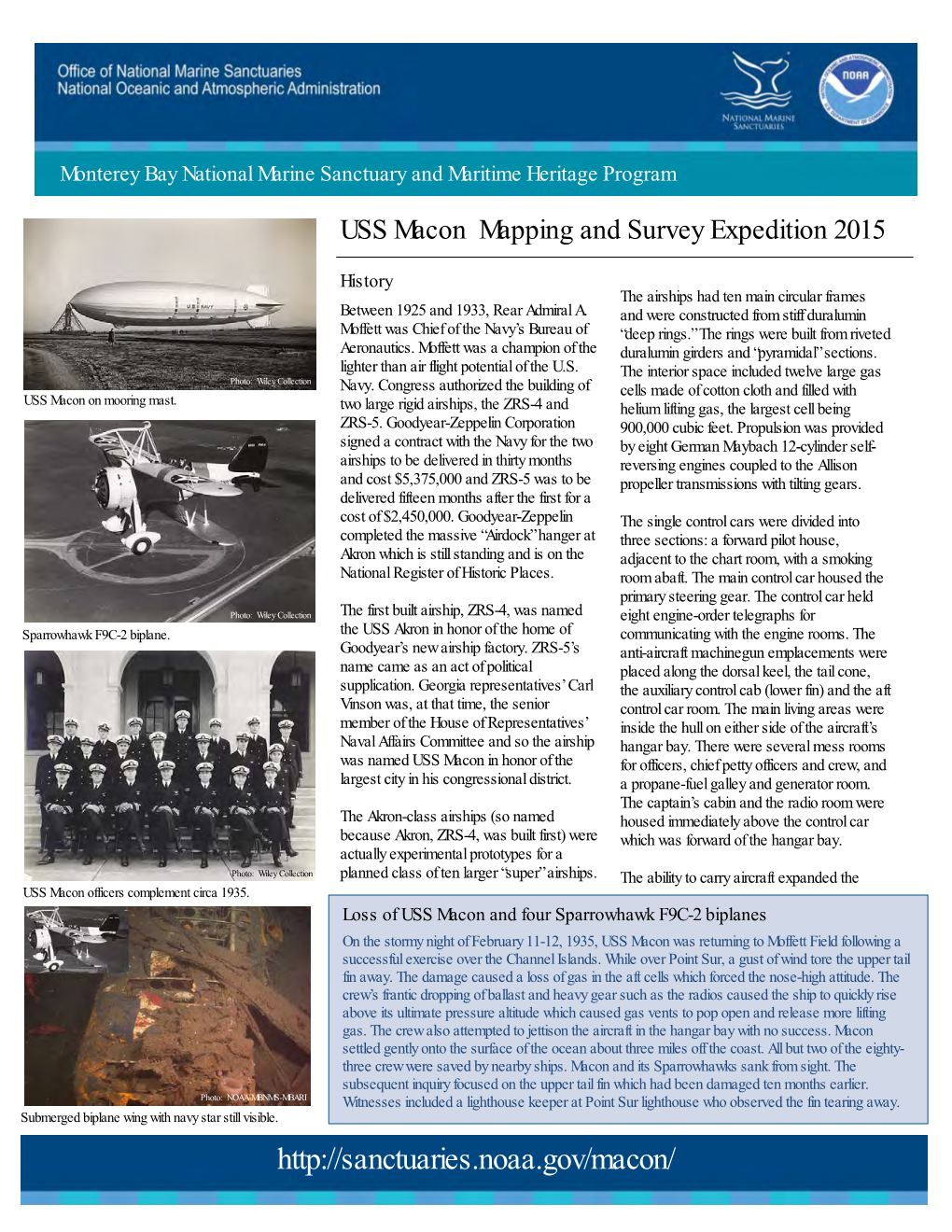 USS Macon Mapping and Survey Expedition 2015