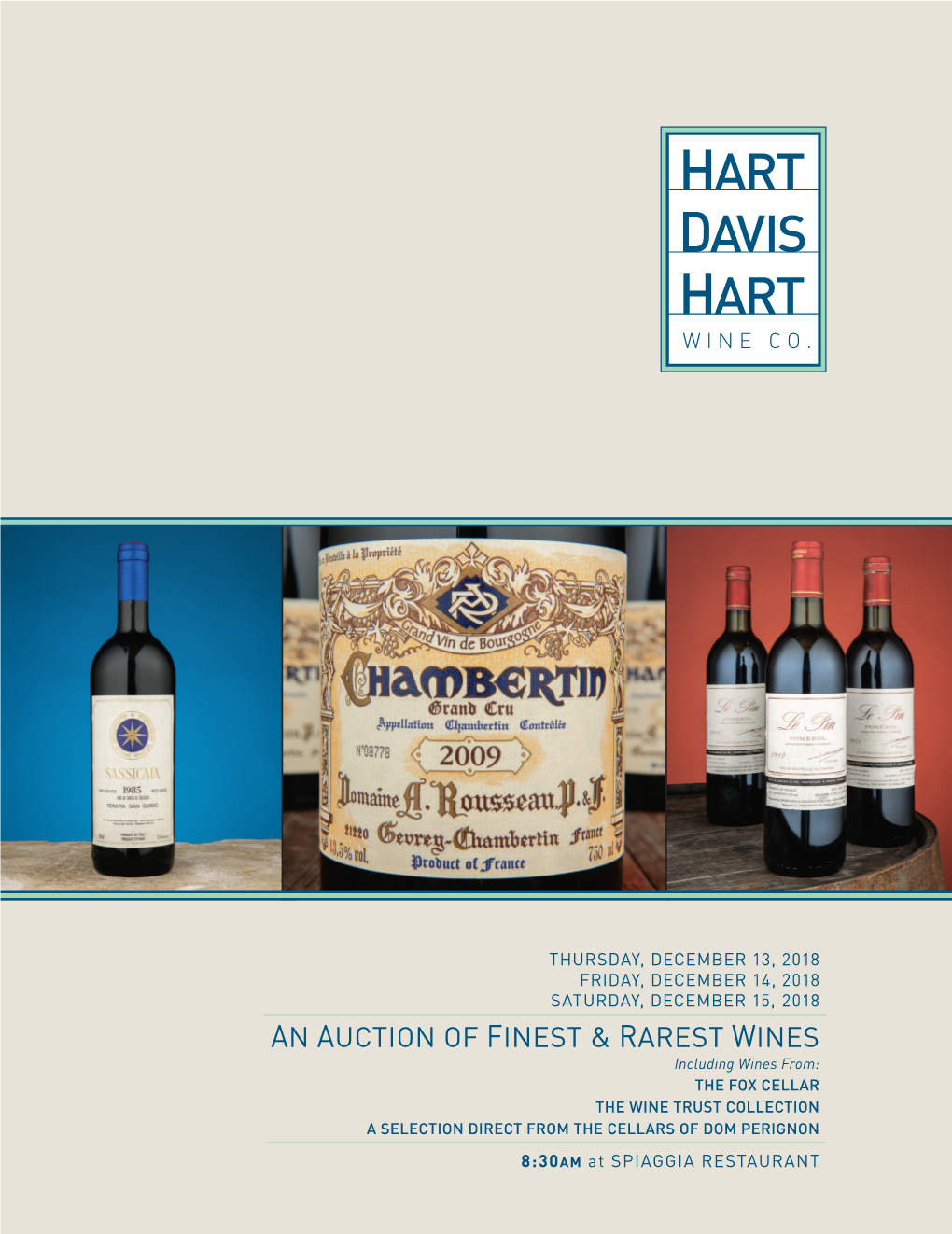 An Auction of Finest & Rarest Wines