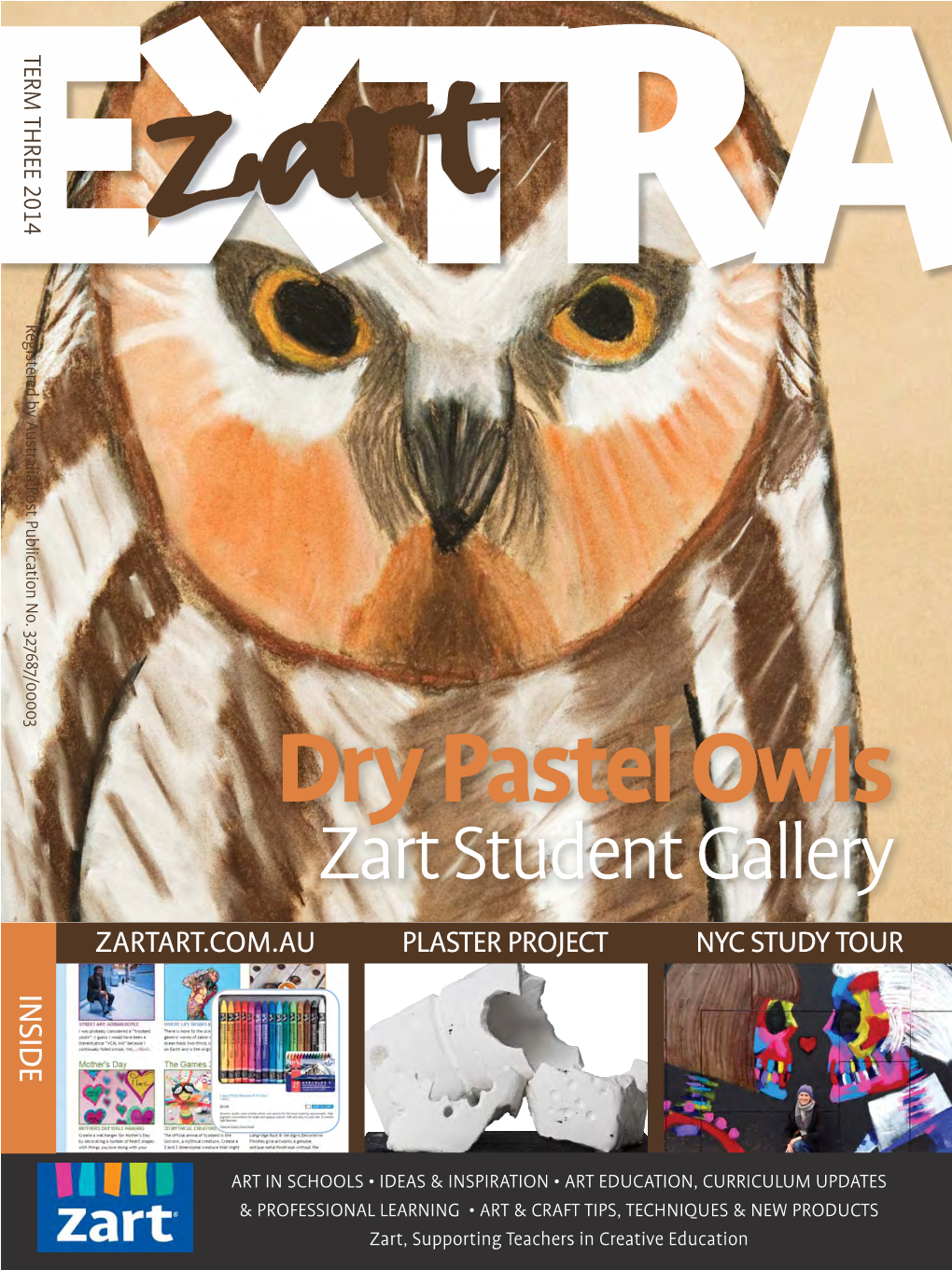 Zart Student Gallery Dry Owls Pastel