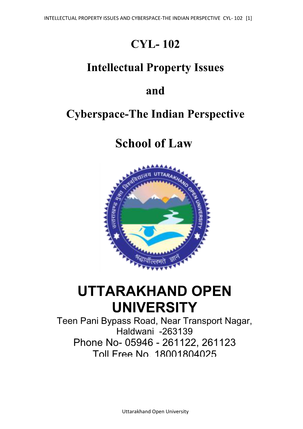 102 Intellectual Property Issues and Cyberspace-The Indian Perspective