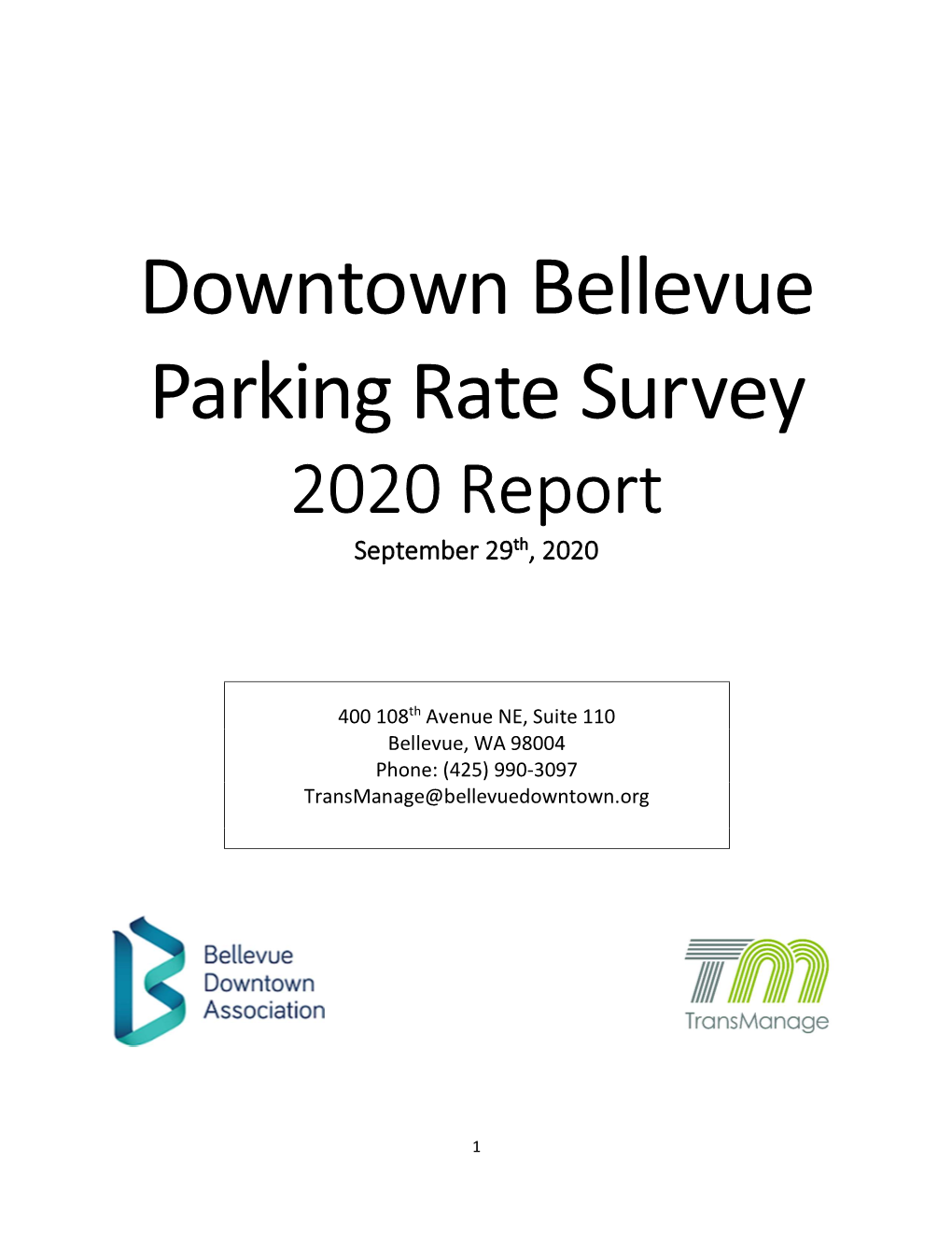 2020 Parking Report