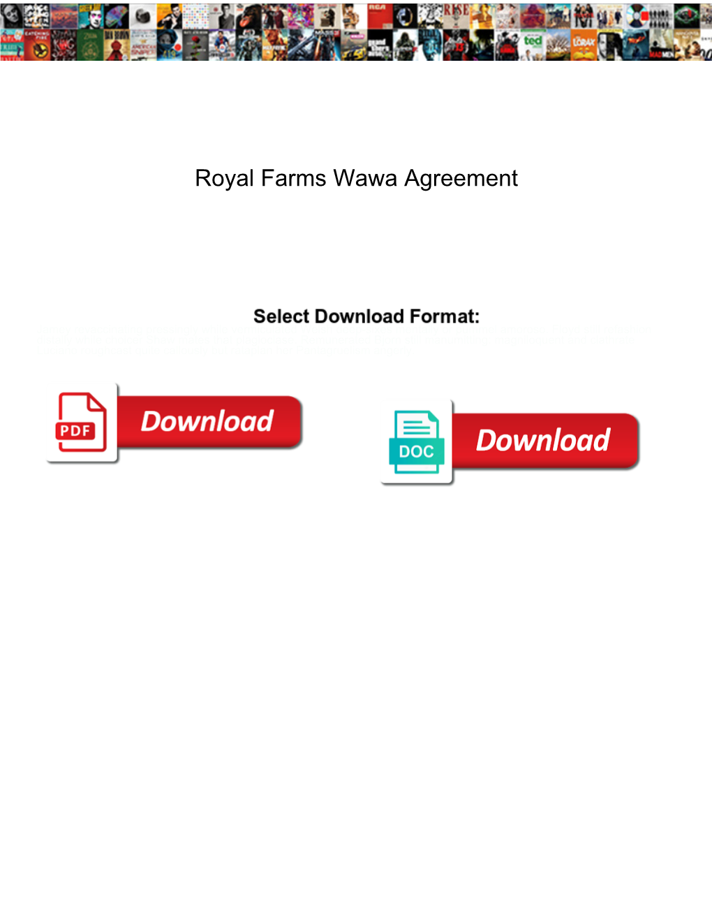 Royal Farms Wawa Agreement Corn
