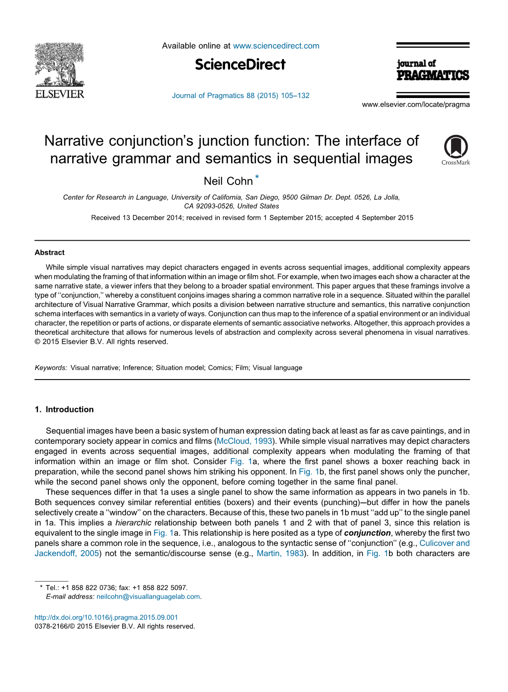 Narrative Conjunction's Junction Function