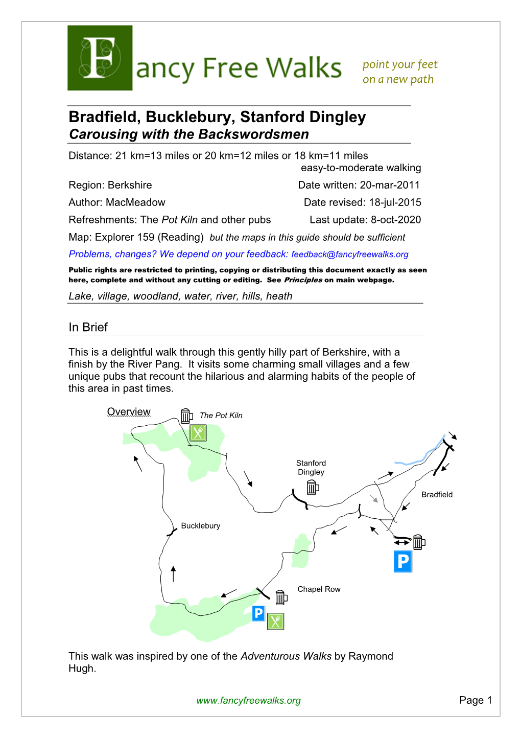 Bradfield, Bucklebury, Stanford Dingley