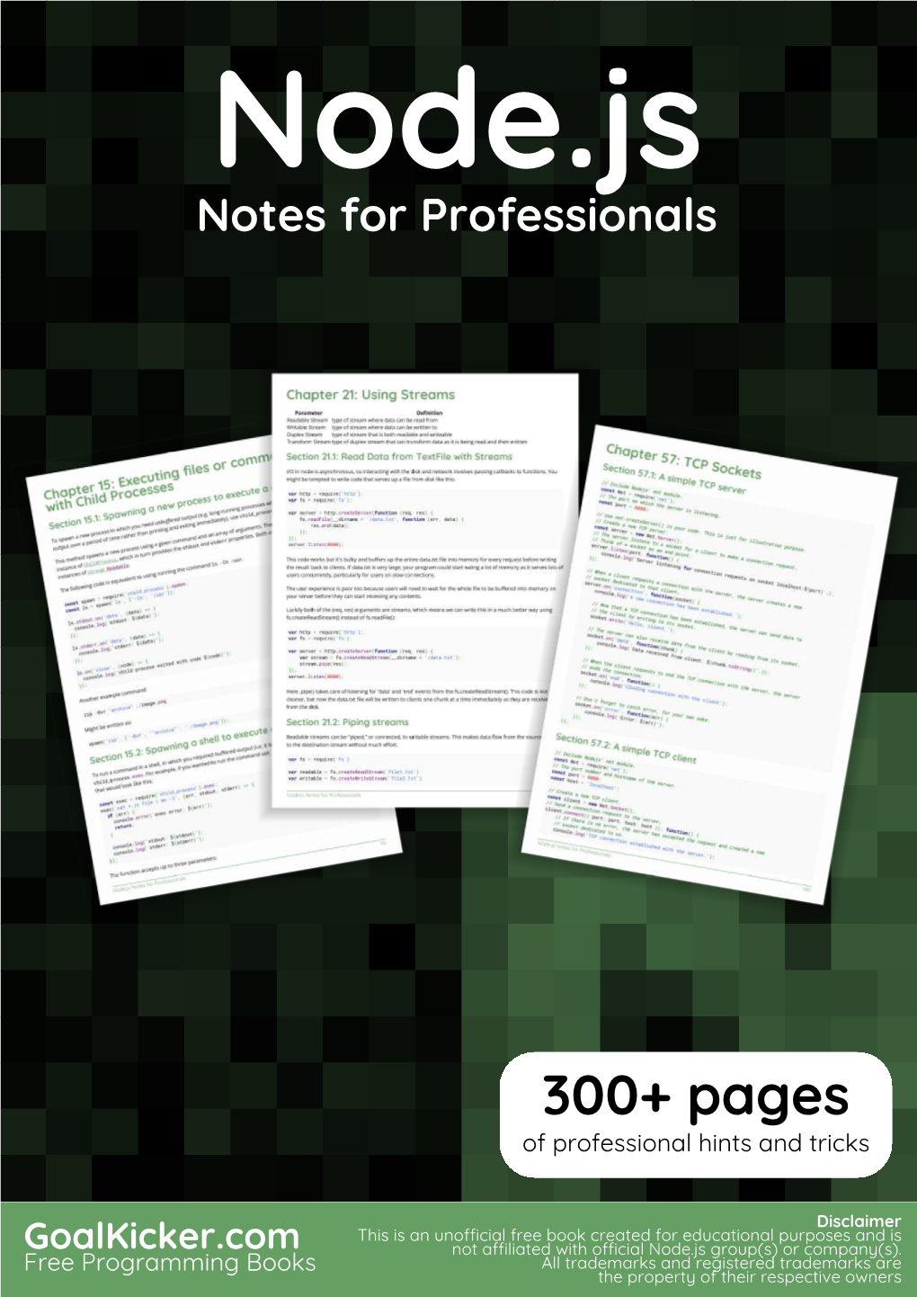 Node.Js Notes for Professionals Book Is Compiled from Stack Overﬂow Documentation, the Content Is Written by the Beautiful People at Stack Overﬂow