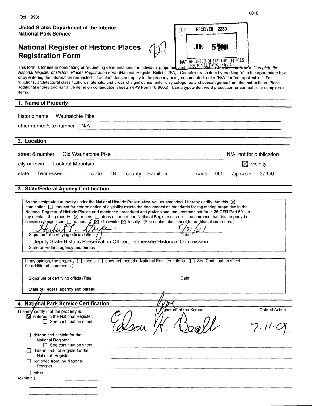 National Register of Historic Places Registration Form (National Register Bulletin 16A)