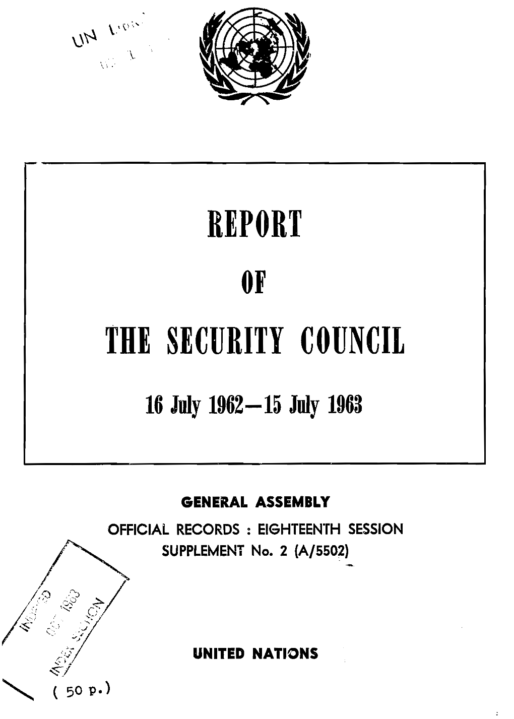 Report the Security Council