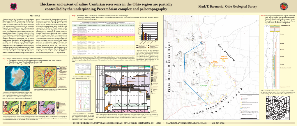 Thickness and Extent of Saline Cambrian Reservoirs in the Ohio