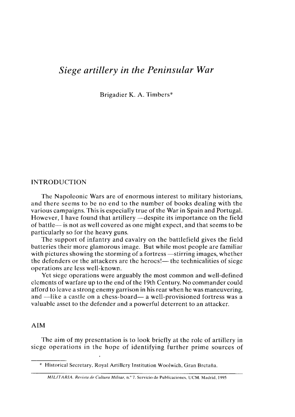 Siege Artillery in the Peninsular War