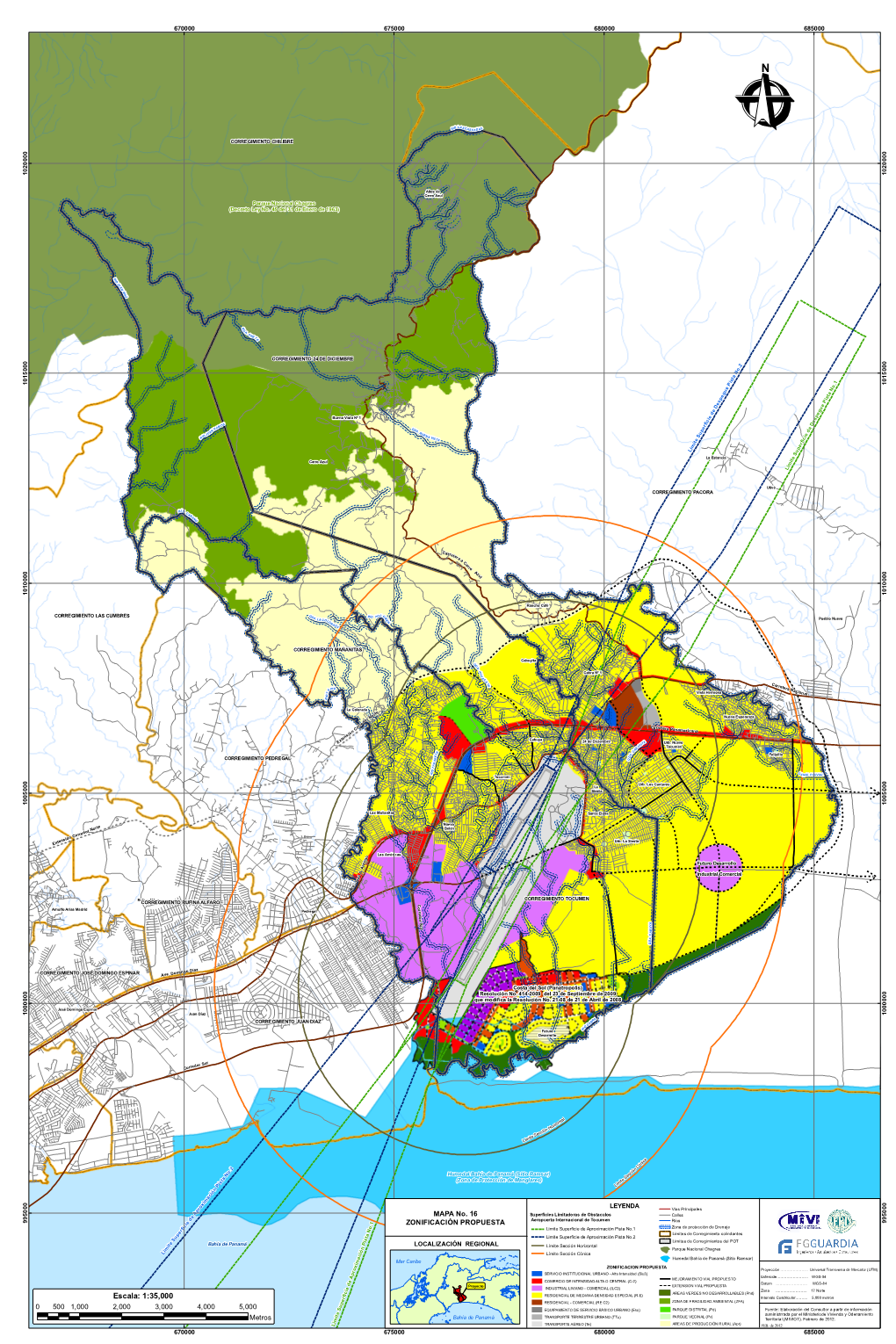 Mapa No. 16 Zonificación Propuesta