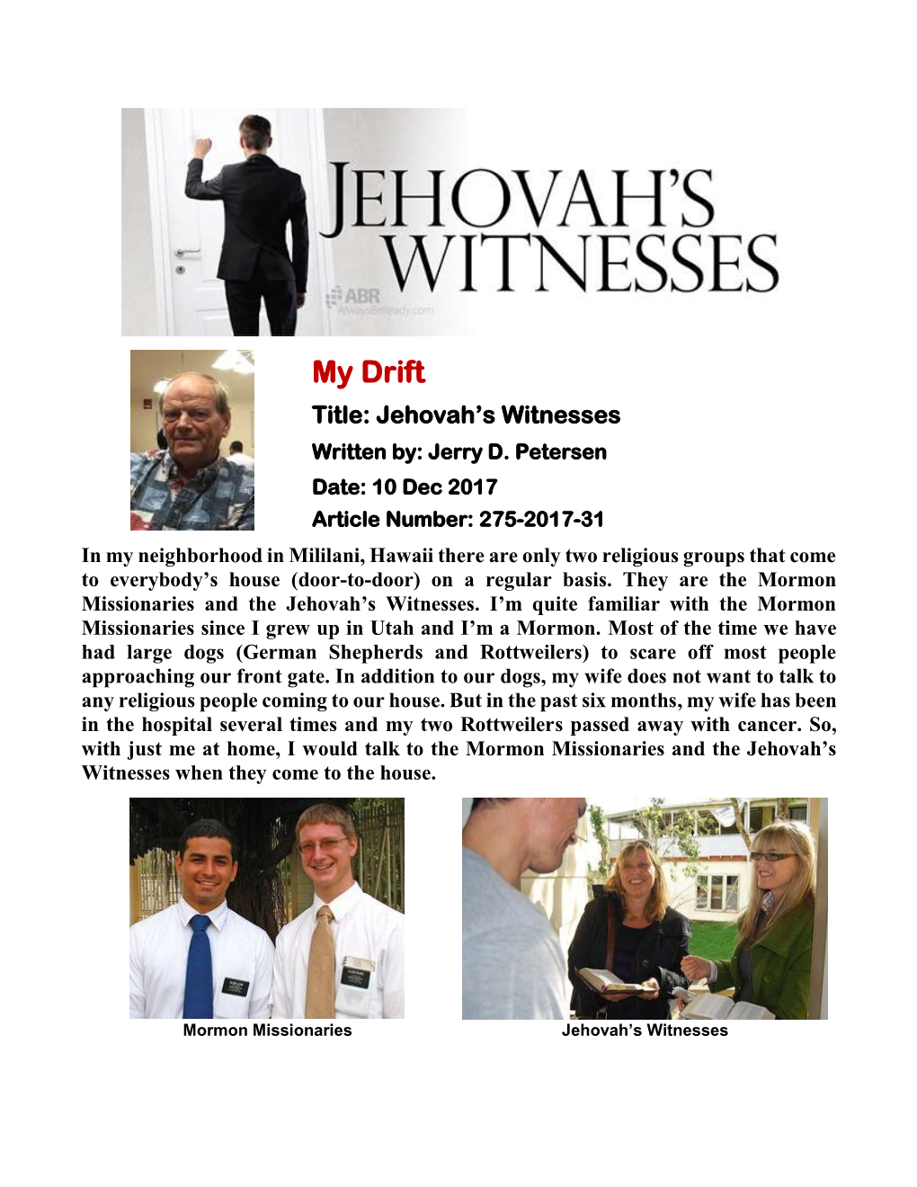 Jehovah's Witnesses