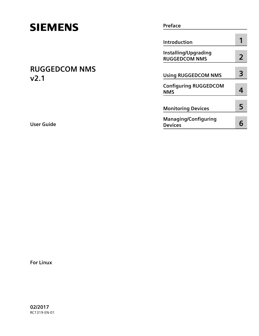 RUGGEDCOM NMS V2.1, Siemens's Network Management System for RUGGEDCOM Devices