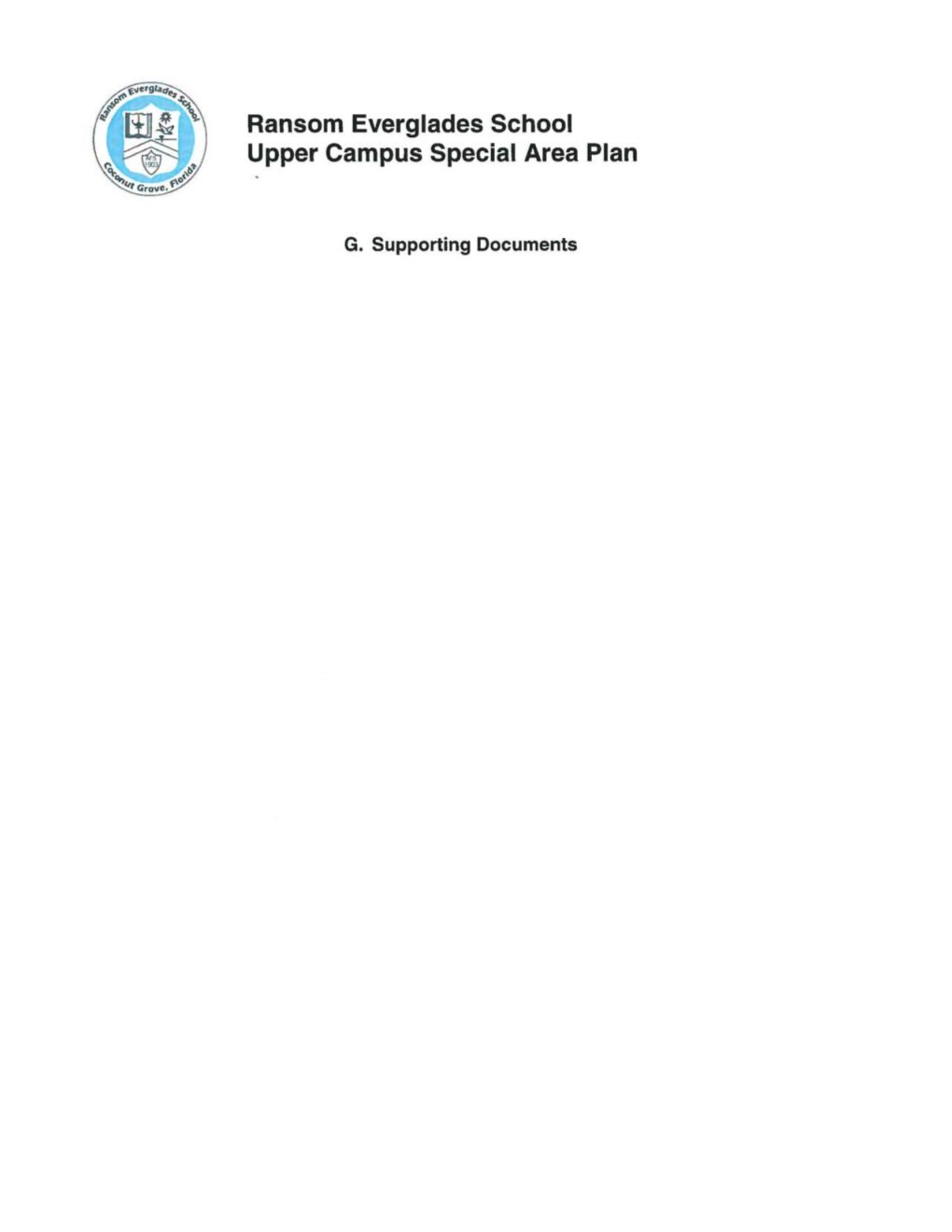 Ransom Everglades School Upper Campus Special Area Plan