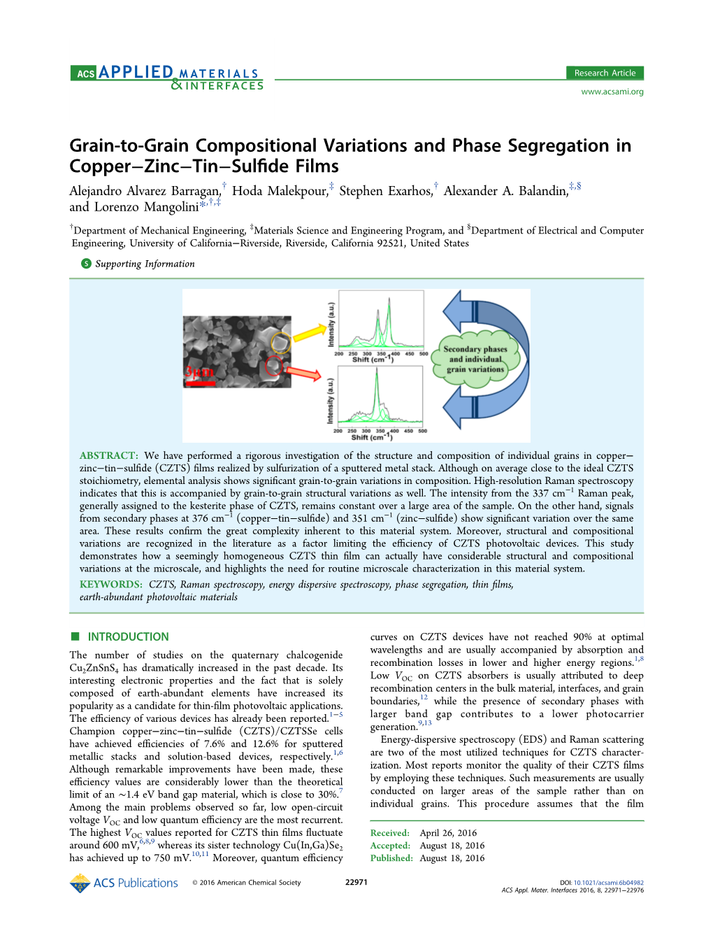 Grain-To-Grain Compositional Variations and Phase Segregation