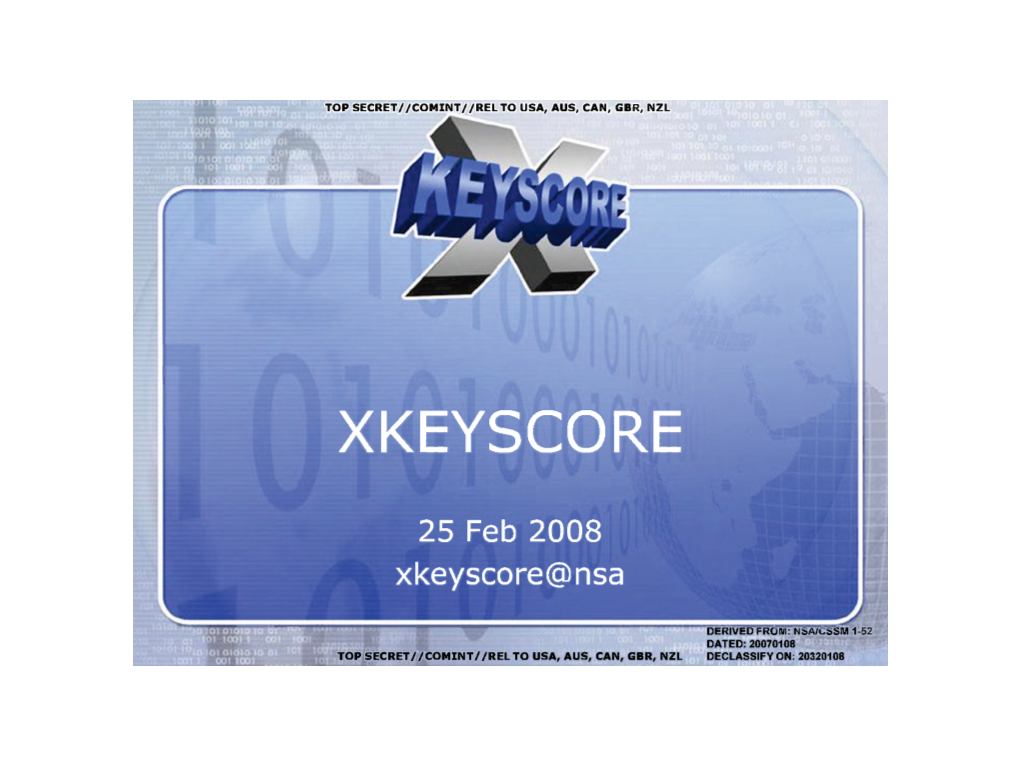 25 Feb 2008 Xkeyscore@Nsa