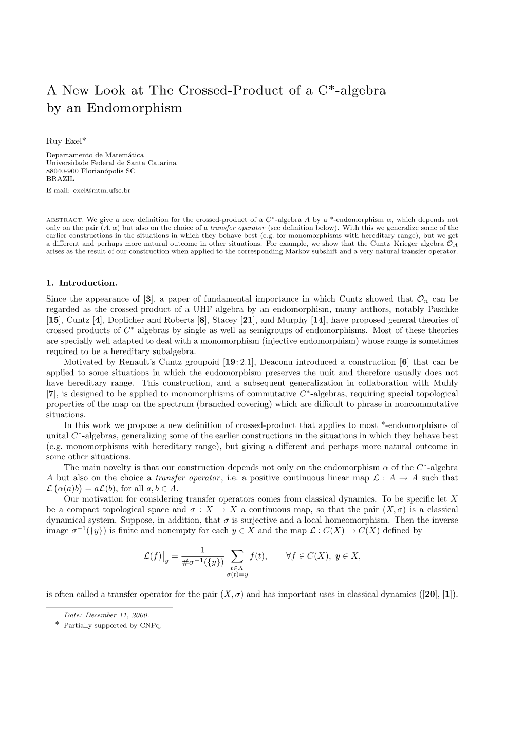 Partial Crossed Products and Endomorphisms