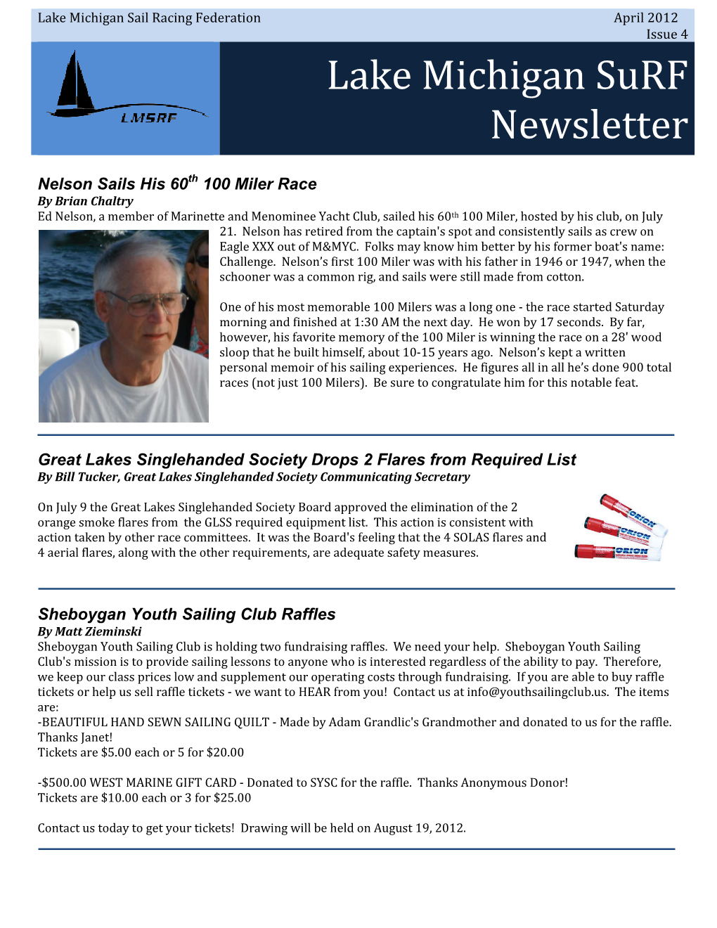 Lake Michigan Surf Newsletter