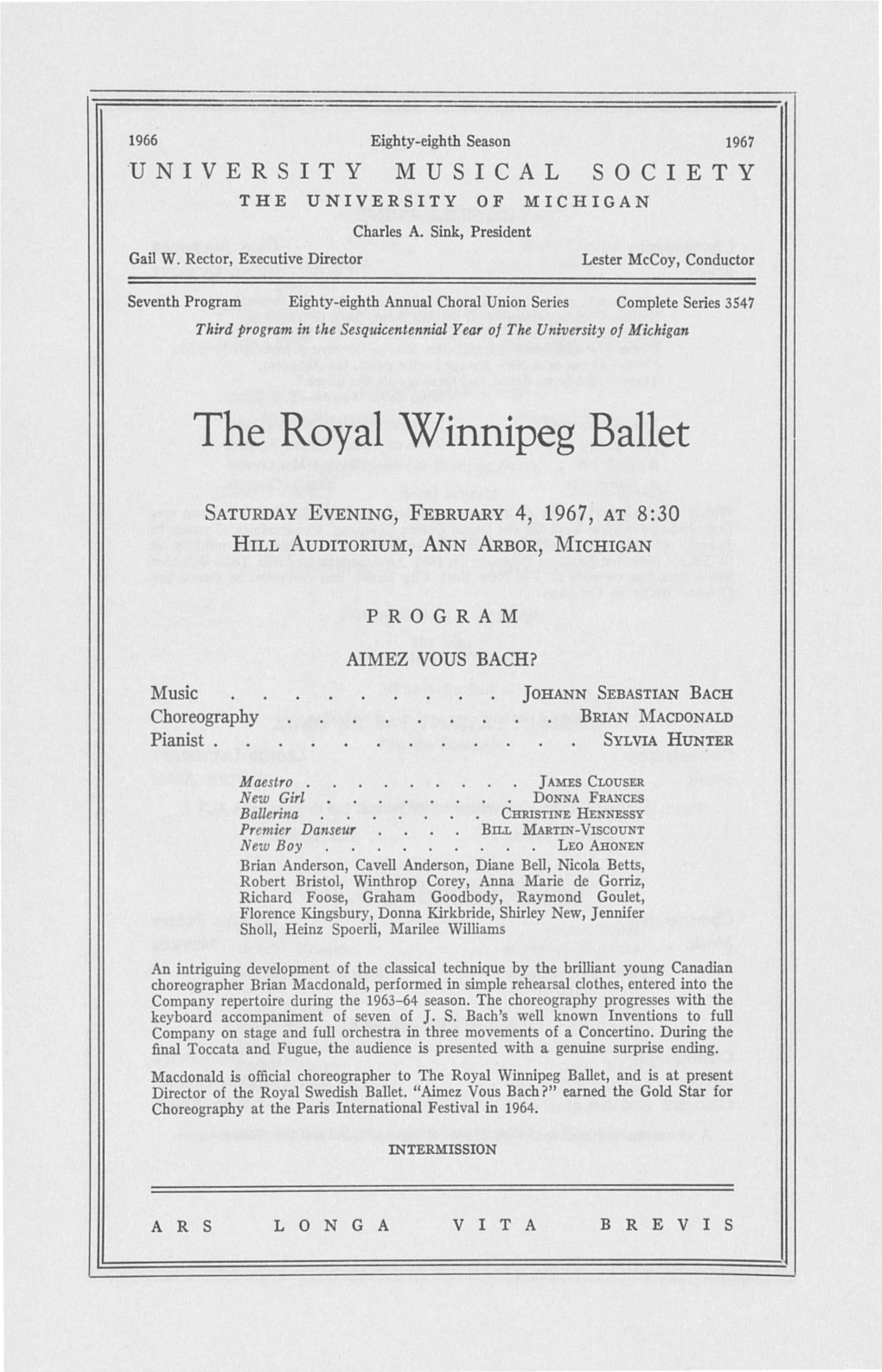 The Royal Winnipeg Ballet