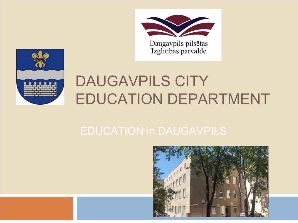 Daugavpils City General and Professional Education