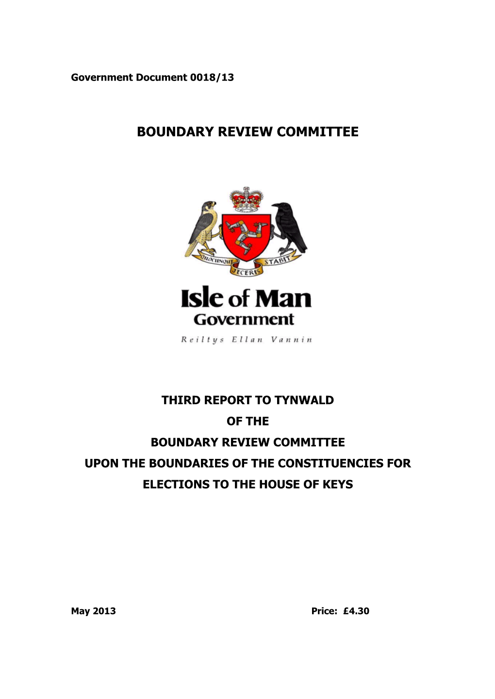 Boundary Review Committee Third Report to Tynwald