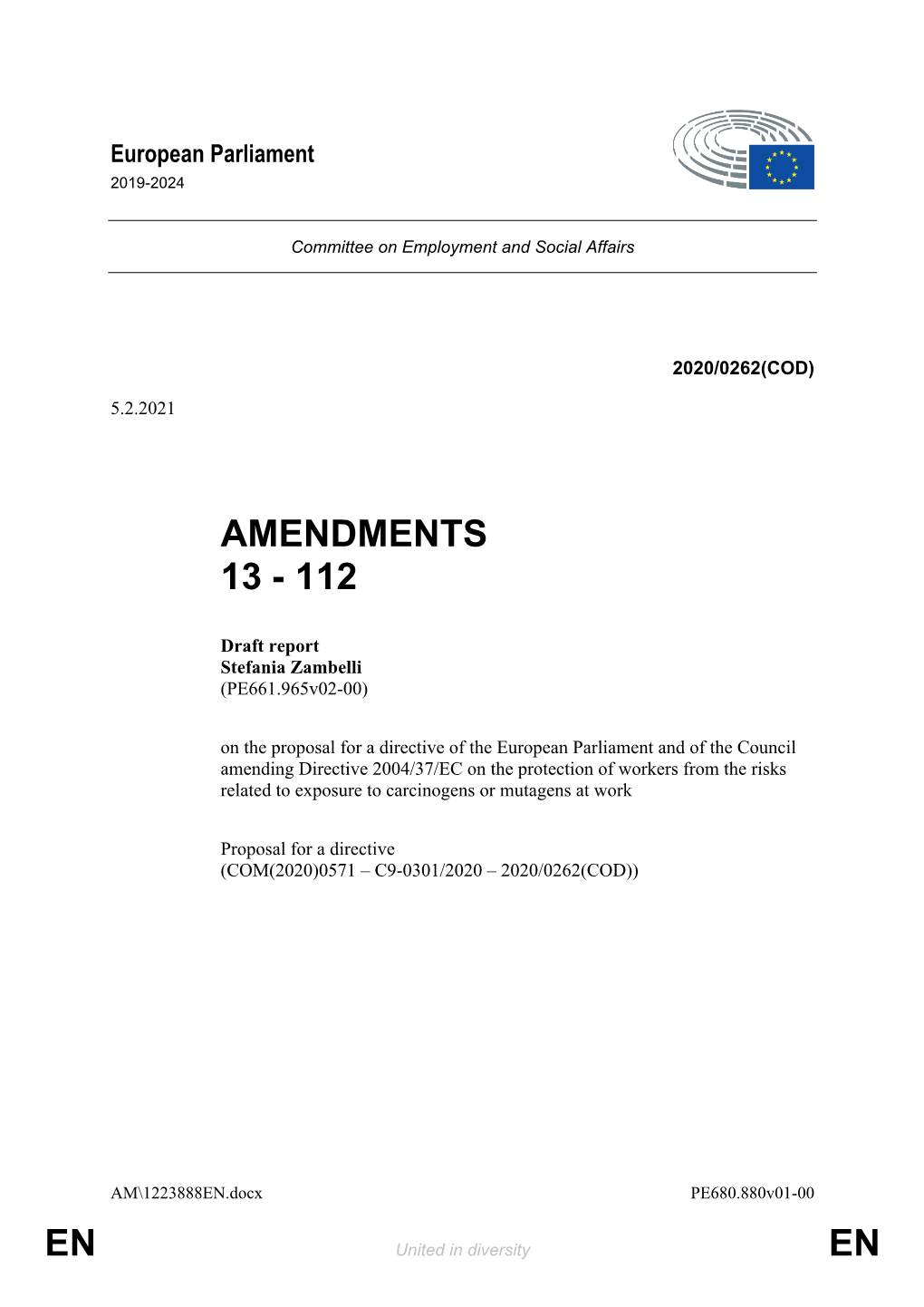 En En Amendments 13