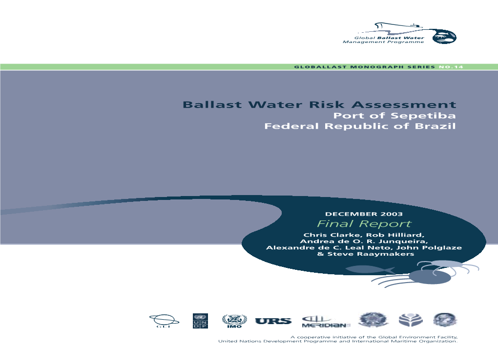 Ballast Water Risk Assessment Final Report