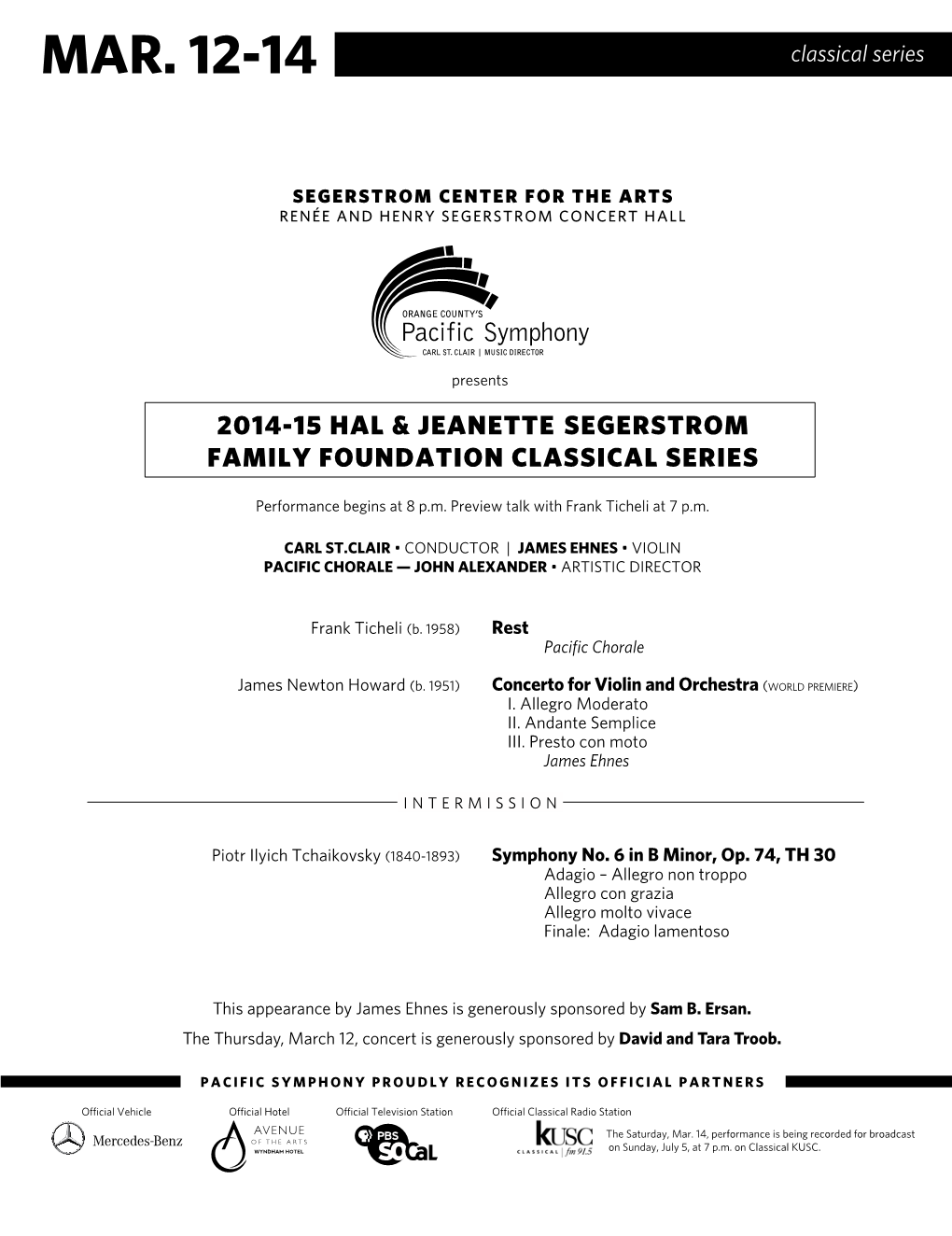 MAR. 12-14 Classical Series