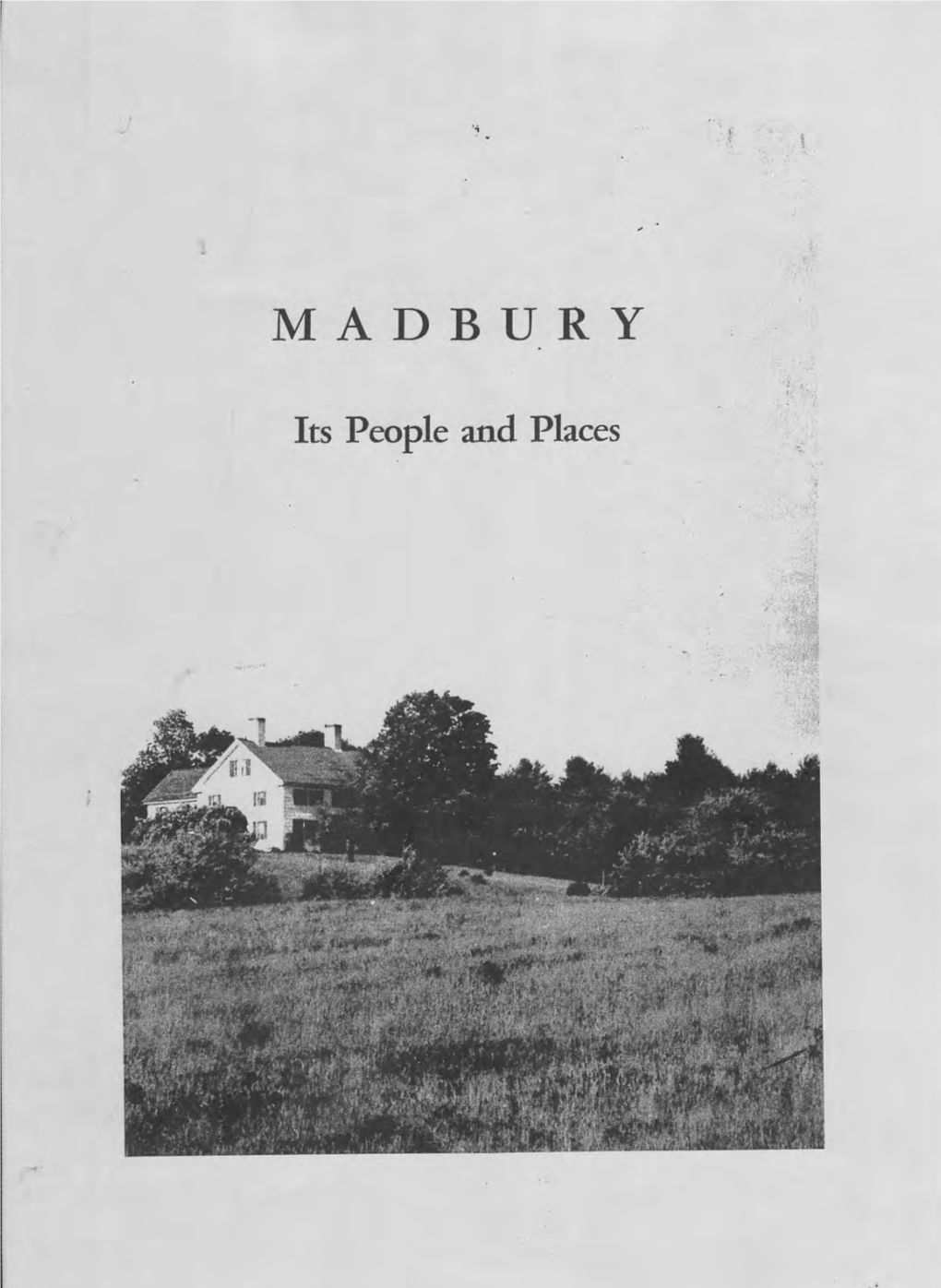 Madbury Its People and Places