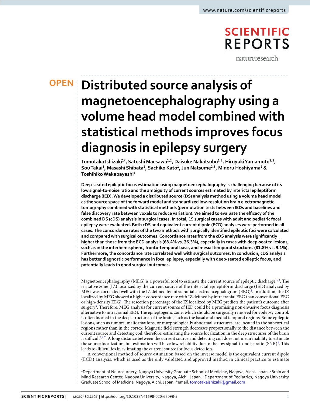 Distributed Source Analysis of Magnetoencephalography Using A