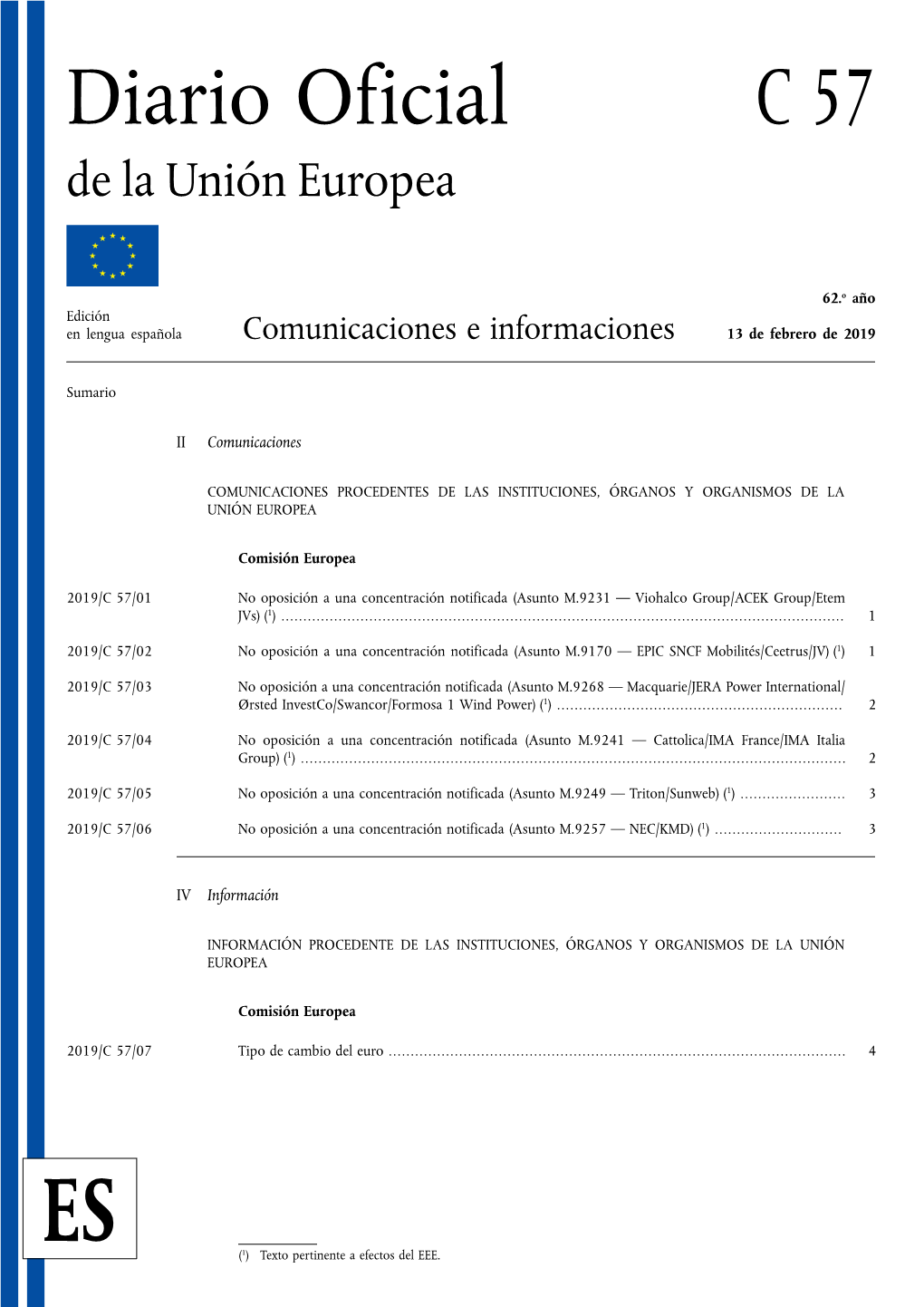 Diario Oficial C 57 De La Unión Europea