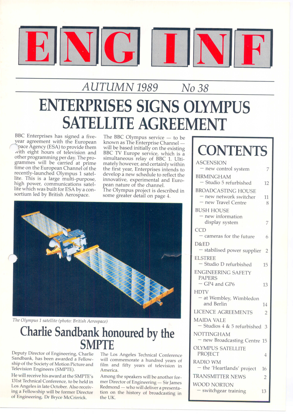 Enterprises Signs Olympus Satellite Agreement