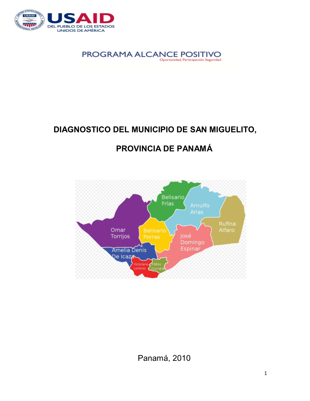 Diagnostico Del Municipio De San Miguelito, Provincia De