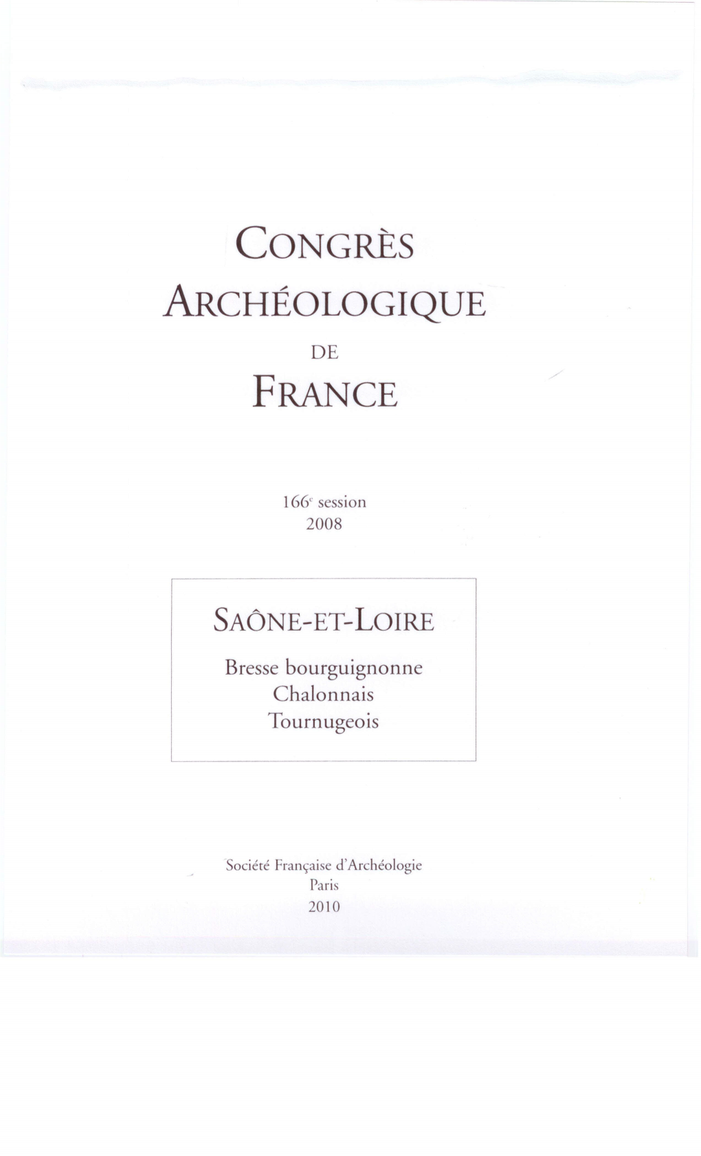 Congrès Archéologique France