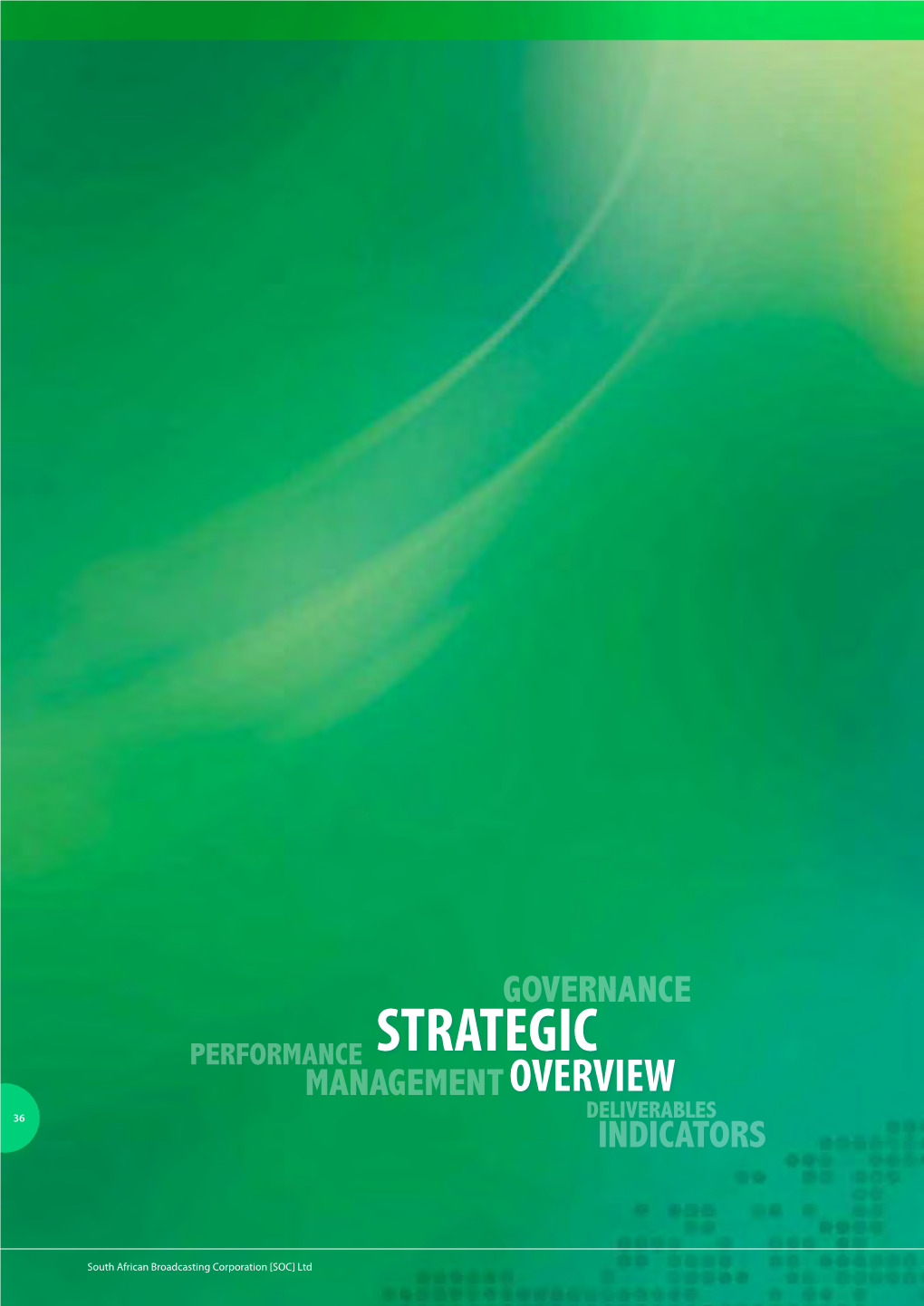 Strategic Management Overview Deliverables 36 Indicators