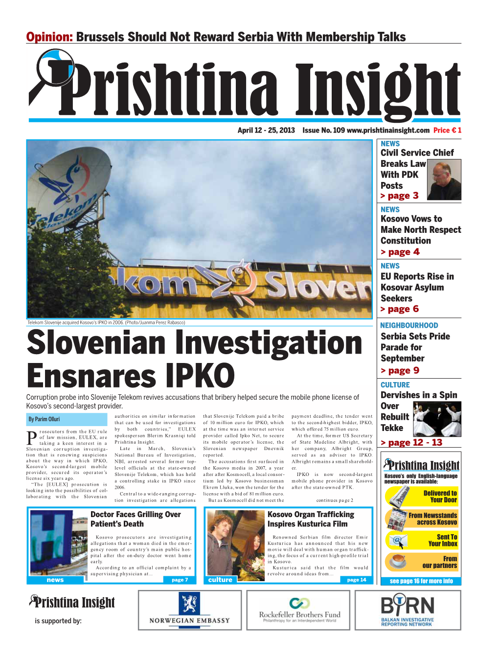 Slovenian Investigation Ensnares IPKO