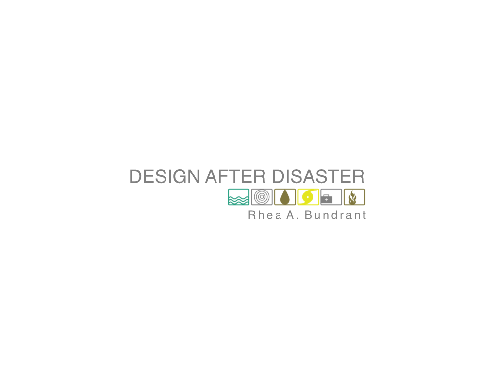 Design After Disaster