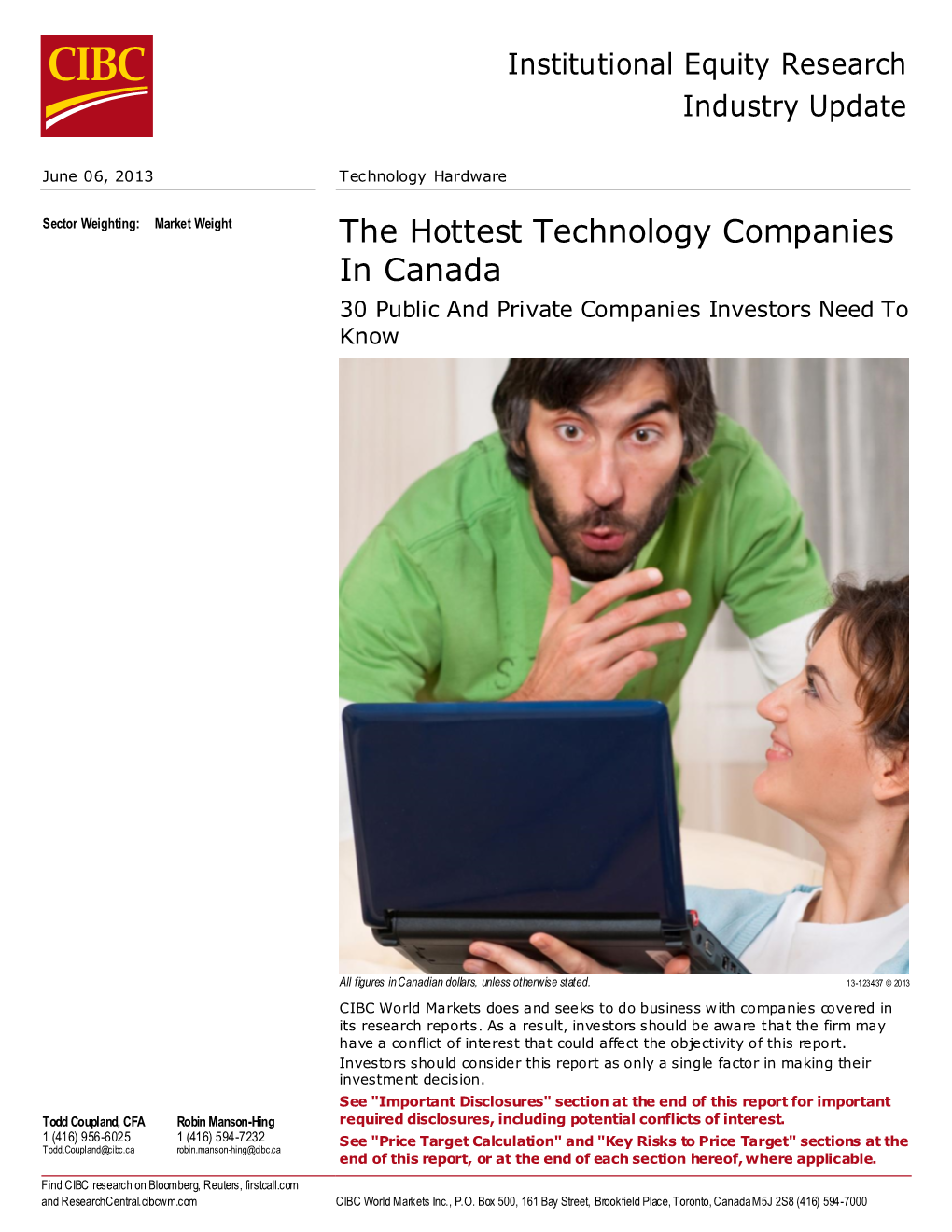 The Hottest Technology Companies in Canada - June 06, 2013