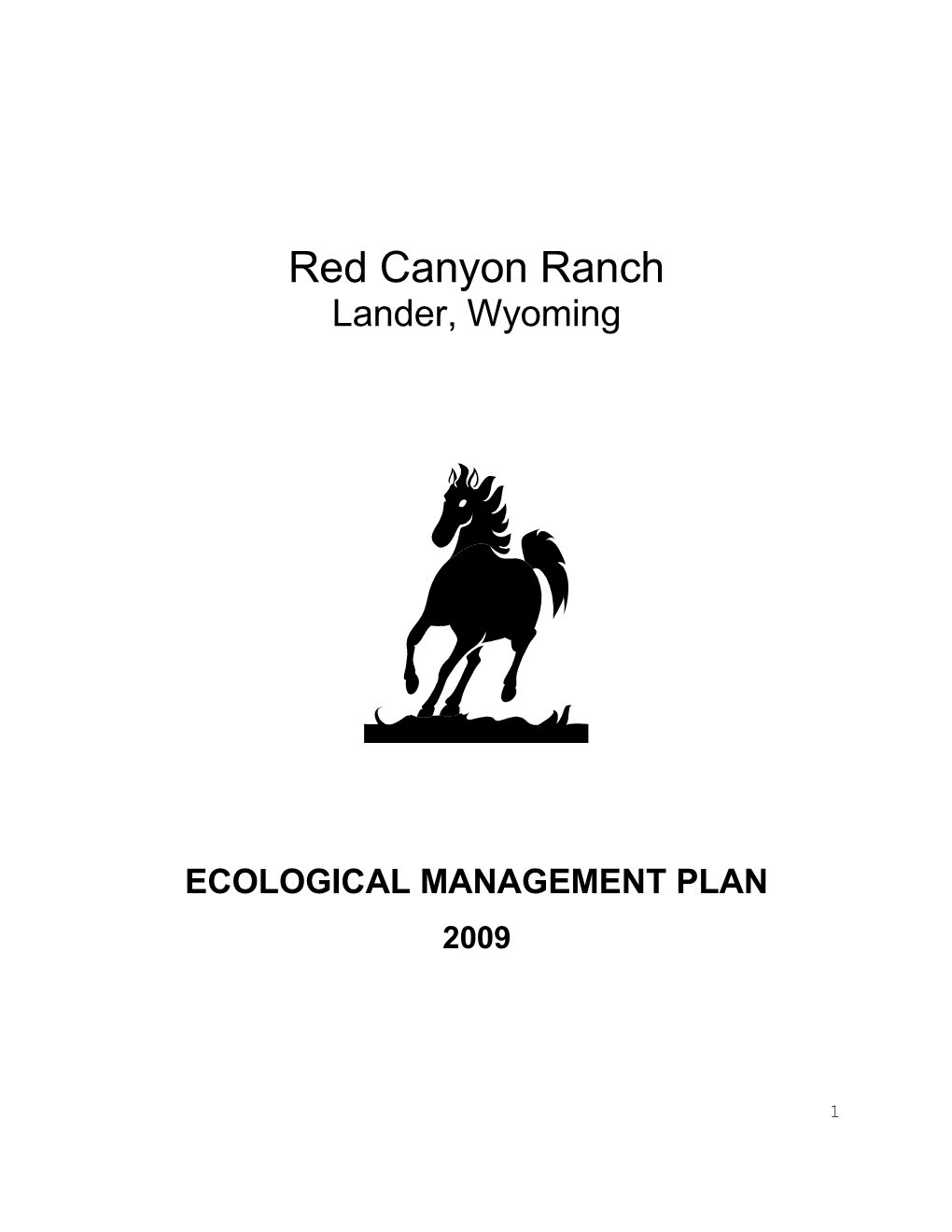 Red Canyon Ranch Ecological Management Plan