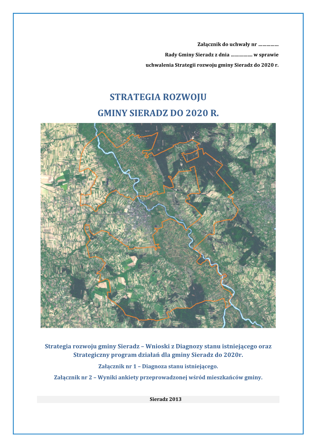 Strategia Rozwoju Gminy Sieradz Do 2020 R