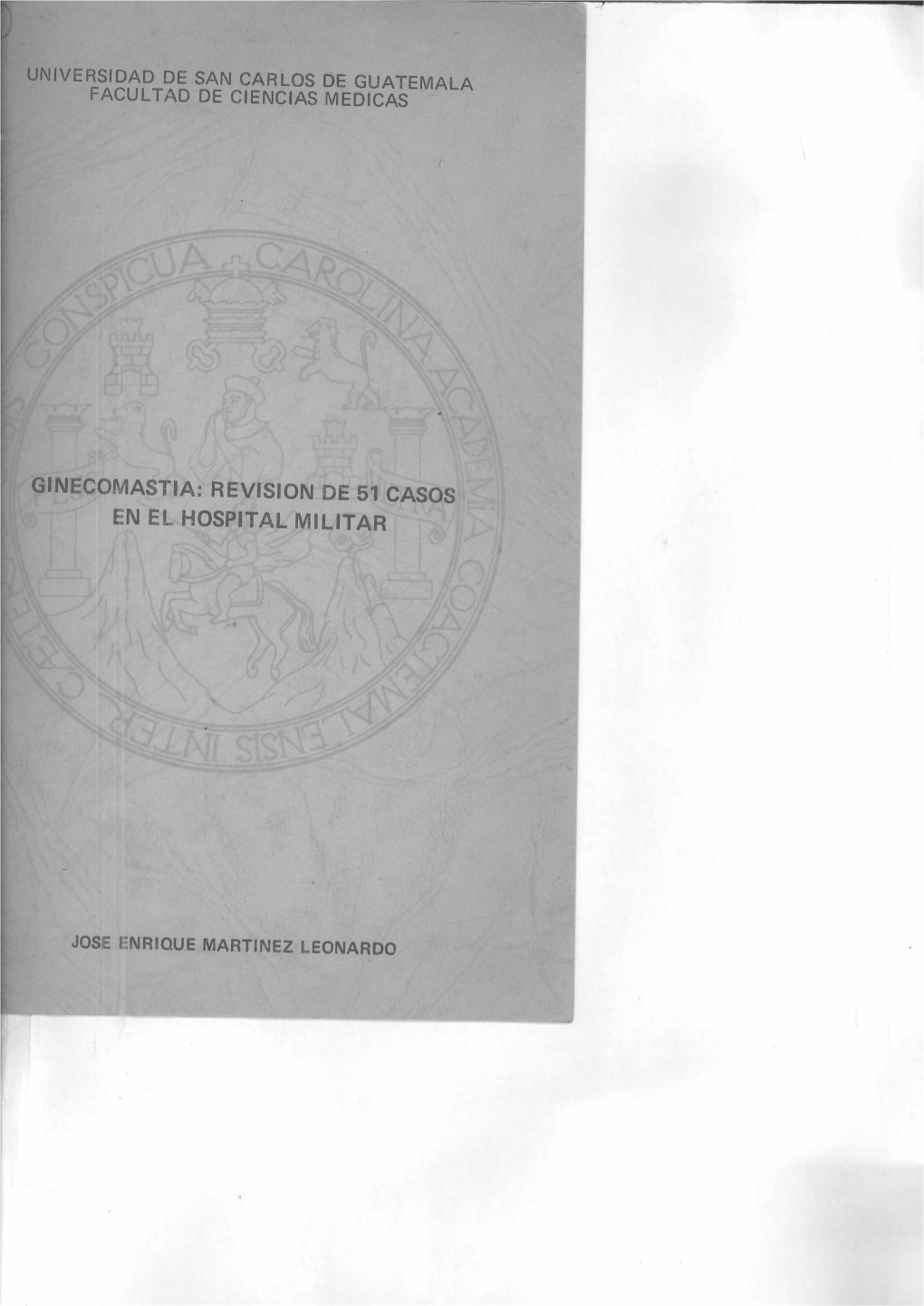 Ginecomastia: Revision De 51 Casos En El Hospital Militar