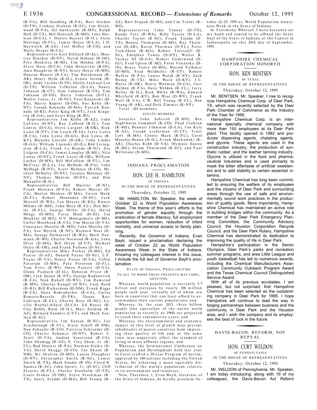 CONGRESSIONAL RECORD— Extensions of Remarks E 1936